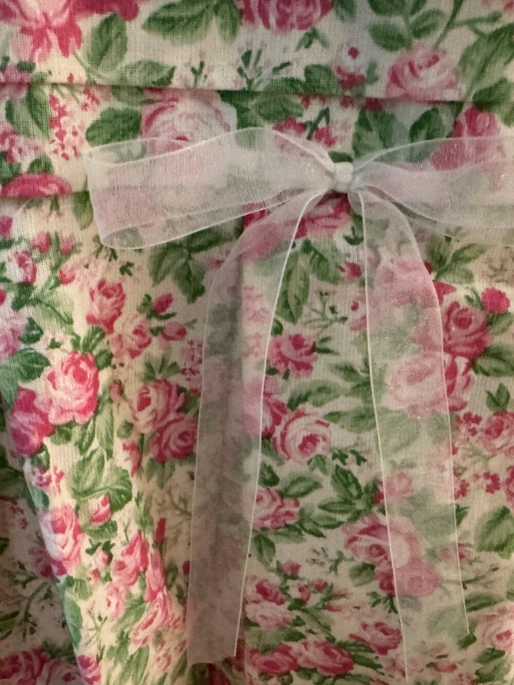 Vintage 90s Bonnie Jean Pink Rose Floral Special Occasion Dress - Picture 8 of 8